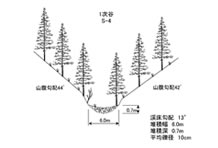 渓床調査断面スケッチ