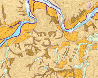 判読主題図の例（国土地理院土地条件図）