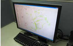 GISによる成果図面等の作成を行っています。